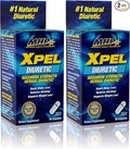 Maximum Human Performance Xpel Maximum Strength Diuretic Water Pills, for Water Retention Relief, Weight Loss Support, with Vitamin B-6 Potassium Dandelion Root, 80 Capsules, (Pack of 2)