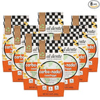 Al Dente Carba-Nada Cavatappi - Low Carb, High Protein - Keto & Point-Based Diet-Friendly, Artisanal Pasta Noodles, Cage-Free Eggs & Non-GMO Ingredients. 12oz Bags (Pack of 8)