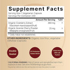 NatureBell 2 Pack Cranberry Concentrate with Acerola, 240 Vegetarian Capsules | Organic Cranberry Fruit Extract with Organic Acerola Cherry – Non-GMO, cGMP Manufactured