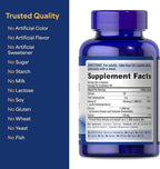 Puritan's Pride Absorbable Calcium 1500 mg Plus Vitamin D3 25mcg 1000 IU, Dietary Supplement for Bone Strength, Heart, Nerve, Muscle, and Immune Support, 120 Coated Caplets
