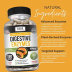 Kaya Naturals Digestive Enzymes with Prebiotics & Probiotics - Constipation & Bloating Relief - Weight Management Pills for Women & Men - Aids Immune Function - 180 Veggie Capsules
