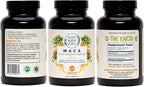 Organic Maca Root Capsules 1200 mg – Libido Booster for Women Fast Acting & Potent | Female Maca Supplement | Energy Pills from Peru | Includes Black Pepper for High Absorption | Vegan, 120 Ct