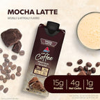 Atkins Mocha Latte Iced Coffee Protein Shake, 15g Protein, Low Glycemic, 4g Net Carb, 1g Sugar, Keto Friendly (Pack of 24)