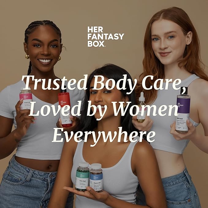 Her Fantasy Box | Refresh pH Balancing Shower Gel - Natural Feminine Hygiene Solution for Gentle Cleansing, Odor Control, and Skin Nourishment - pH-Balanced Formula for All Skin Types (8 oz)