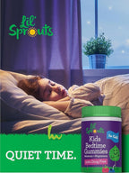 Lil' Sprouts Kids Melatonin & Magnesium | Bedtime Gummies | 60 Count | Berry Flavor | 100% Drug Free | Non-GMO and Gluten Free
