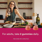 SmartyPants Adult Probiotic & Prebiotic Gummies for Digestive Health: Gut Health Supplement, Clinically Studied Prebiotic for Immune Support, Strawberry, 60 Count (30 Day Supply) (Pack of 2)