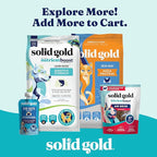 Solid Gold SeaMeal Cat Probiotic & Dog Probiotics for Digestive Health - Kelp Powder Dog & Cat Multivitamin Supplement w/Prebiotics & Digestive Enzymes for Skin, Coat, & Gut + Immune Support - 3.5oz