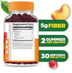 Lifeable Prebiotic Fiber Gummies for Adults | 5g | Great Tasting Fiber Supplement Gummies | Prebiotic Gummies for Digestive Health | High Fiber Gummies for Women, Men | 90 Gummies