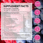 Magnesium Glycinate Gummies 1000mg – x2 High Absorption Magnesium Gummies for Women, Men & Kids – Sugar Free Vegan Supplement with CoQ10