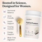 Nourished Natural Health FloFit Pea Protein Powder - Hormone Balance for Women - Vegan Protein Powder Plant Based with Low-Carbs - Supports Acne, Regulates Cycle, Easy to Digest - Caffeine Free.