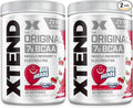 Xtend Original BCAA Powder Airheads Candy Flavor,7g BCAA and 2.5g L-Glutamine,Sugar Free Post Workout Muscle Recovery Drink with Amino Acids for Men & Women,30 Servings,(Pack of 2)