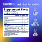 Oceanblue Professional Omega-3 2100 – 180 ct – Triple Strength Burpless Fish Oil Supplement with High-Potency EPA, DHA, DPA – Wild-Caught – Orange Flavor (90 Servings)