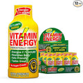 Vitamin Energy B12 11,000% Extra Strength Energy Shot Mango 12 Pack, 260mg Natural Caffeine, B12 & B6, Nootropic Focus, Vitality, Zero Sugar, Gluten-Free, Vegan, Kosher, 1.93 fl oz