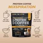 MariGold High Protein Collagen Coffee - Mocha Collagen Latte, Dairy Free, 20g Grass-Fed Type I & III Collagen Peptides, Energy Boost, 2 Shots Organic Espresso, Non-GMO, 1 Lb Bag, 15 Servings