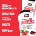 Force Factor Cranberry Soft Chews, Cranberry Supplement with D Mannose and Cranberry Extract to Support Bladder and Urinary Tract Health for Women, Vegan, Sweet Cranberry Flavor, 60 Soft Chews