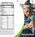 NaturesPlus SPIRU-TEIN, Banana - 1.2 lbs - Plant-Based Protein Shake - Non-GMO, Vegetarian, Gluten Free - 16 Servings