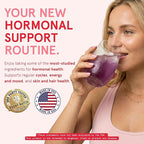 Peach Perfect Inositol Powder Multivitamin, Strawberry Acai Flavor – 3 – Supports Women’s Health, 30 SVG