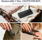 Betife AM PM Pill Organizer 7 Day, Weekly Pill Organizer 2 Times a Day, Daily Pill Box AM PM, Portable Travel Medicine Case, Day and Night Pill Container for Medication, Vitamin or Supplement