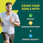 NEURIVA Brain + Energy Gummies, Nootropic Brain Supplements for Focus and Concentration with Neurofactor, Vitamin B12 & Caffeine for an Energy Boost*, 75ct Natural BlackBerry, (Pack of 2)