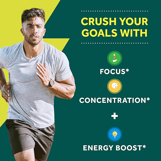 NEURIVA Brain + Energy Gummies, Nootropic Brain Supplements for Focus and Concentration with Neurofactor, Vitamin B12 & Caffeine for an Energy Boost*, 75ct Natural BlackBerry, (Pack of 2)
