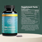 Primal Harvest Stress Relief Supplement for Women and Men Pure Ashwagandha Root Extract, L-Theanine Supplements, 30 Capsules