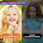 Calm Magnesium Gummies for Kids - Magnesium Glycinate Supplement for Sleep, Brain, Immune & Bone Health - Great Tasting Magnesium Gummies for Kids & Adults - Vegan Sugar Free Orange 60ct
