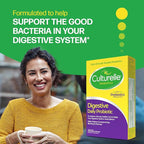 Culturelle Daily Probiotic Capsules For Men & Women, Most Clinically Studied Probiotic Strain, Digestive & Gut Health, Supports Occasional Diarrhea, Gas & Bloating, 1 Month Supply, 30 CT