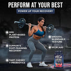 Vega Sport Vegan Protein Powder + Recovery - 30g Plant Based Protein per Serving, Berry, 19 Servings, 5g BCAAs, Probiotics, NSF Certified, for Shakes & Smoothies, 1.8lbs (Packaging May Vary)