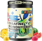 NSF Certified Creatine Gummy 5g - Creatine Monohydrate Gummies – Pre-Workout Energy & Muscle Growth Support for Men & Women | Pineapple Watermelon Electrolyte Gummies (135 Count)