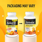 Airborne Vitamin C 1000mg (per Serving) - Citrus Chewable Tablets (116 Count in a Bottle), Gluten-Free Immune Support Supplement, with Vitamins A C E, Zinc, Selenium, Echinacea, Ginger, Antioxidants
