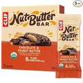 CLIF Nut Butter Bar - Chocolate Peanut Butter - Energy Snack Bars - Non-GMO - USDA Organic - Plant Based - Low Glycemic - 1.76 oz. (5 Pack)