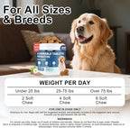 Calming Chews for Dogs Anxiety Relief, Dog Calming Chews-Anxiety and Stress Relief Treats Melatonin Bites Sleep Aid Calm Dog with Noise,Thunder,Barking,Separation(Chicken Flavor, 150 Chews)