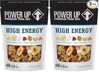 Power Up Premium Trail Mix - High Energy Trail Mix 14oz, Gluten Free, Vegan, Non-GMO (Pack of 2)