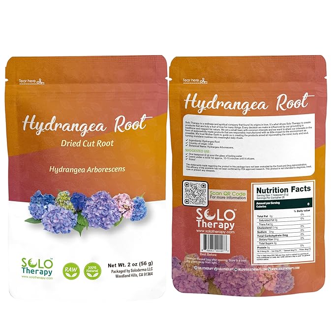 Hydrangea Root Herbal Tea - 56 grams - Tea Resealable Bag - Hydrangea arborescens - Premium Quality (Hydrangea Root)