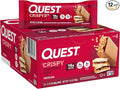 Quest Nutrition Crispy Peanut Butter & Jelly 16g Protein Bar, 2g Sugar, 4g Net Carbs, Gluten Free Snack, Keto Friendly, 12 Count