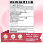 2 Pack Liposomal Collagen Peptides Pills for Women 2000mg, Multi Hydrolyzed Collagen Type I, II, III, V, X with 2500mcg Biotin - Collagen Supplements Softgels with Hair, Skin & Nails Vitamins, 240 Cts