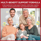 120 Count Magnesium Glycinate Gummies with L-Threonate（600mg Per Serving）,High Absorption Sugar Free Magnesium Potassium Supplement for Relaxation, Stress Relief, and Sleep Support for Adults & Kids