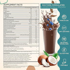 SuperFood Meal Replacement for Women - All-In-One Protein Powder with Greens & Vitamins & Collagen | Chocolate Protein Shake & Supplement Snack for Women's Health, Energy, Focus, Beauty, Mood, No Added Sugar (12 Packets On-The-Go, Chocolate)