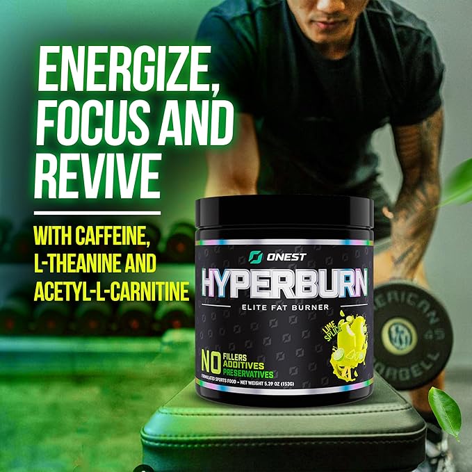 ONEST Hyperburn Thermogenic Powder – 153g (30 Servings) Enhanced Energy Boost & Performance Support Supplement, Sports Nutrition Powder