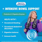 IBS Daily Probiotic Capsules for Digestive Health & Gut Health, Digestive Advantage Probiotics For Men and Women (96 count box) - Digestible Enzymes