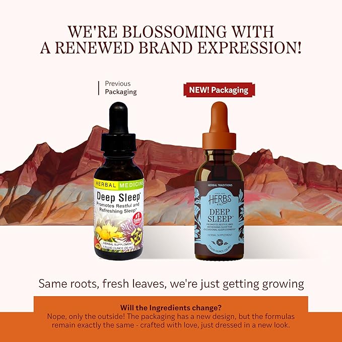 Herbs Etc. - Deep Sleep - Natural Herbal Supplement - Non-Habit Forming - 1 oz Liquid Extract (Contains Fresh Extracts of California Poppy, Valerian, Passionflower, Chamomile, Lemon Balm)