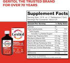 Geritol Liquid Vitamin and Iron Supplement, Energy Support, Contains High Potency B-Vitamins and Iron, Pleasant Tasting, Easy to Swallow, No Artificial Sweeteners, Non-GMO, 12 Oz, 3 Pack