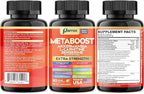 GLP-1 Booster Supplement, Akkermansia, L-Carnitine, Berberine (GlucoVantage), Methylfolate, Methylated B12, Chromium, Capsimax, Psyllium Husk, Probiotics Vitamins D3, B6, 20-in-1 Plant-Based (2 Pack)