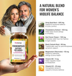 Perimenopause Support Gummies for Women - Menopause Relief Estrogen & Hormone Balance Supplement with Black Cohosh Chasteberry Vitamins D3 B6 for Hot Flashes Night Sweats & Mood Swings