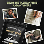 Shilajit Gummies for Men & Women, Rich in Ashwagandha Gaulshura Fulvic Acid 85 Micronutrients, No Added Sugar Non-GMO 100% Natural Organic, Energy Support & Overall Health, 80 Gummies