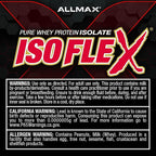 ALLMAX ISOFLEX Pure Whey Isolate Protein Powder - Gluten Free, Low Lactose, Sugar-Free - High-Protein, Clean, Keto-Friendly, Pre Post Workout Supplement for Women and Men | Strawberry, 2lb