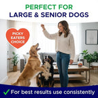 Glucosamine for Dogs Hip & Joint Supplement - Chondroitin, Omega-3, MSM - Joint Health & Pain Relief - Senior & Large Dogs - Made in USA - 120Ct