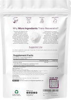 Pure Trans-Resveratrol Powder with Vitamin E, 5 Ounce, 2 in 1 Formula, Micronized Powder for Better Absorption, Premium Resveratrol Supplement, Super Antioxidant