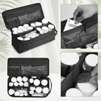 First Aid Bag Empty Pill Box Organizer,Tactical Medical Bag Case,Portable EDC Travel Medicine Pill Bottle Organizer (Black)