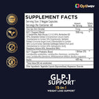 GLP-1 Support Probiotic Weight Loss Supplement - Women Men GLP1 Support with Berberine - Natural Daily Oral Appetite Suppressant Hunger Control Metabolism Fat Burn & Gut Health Support